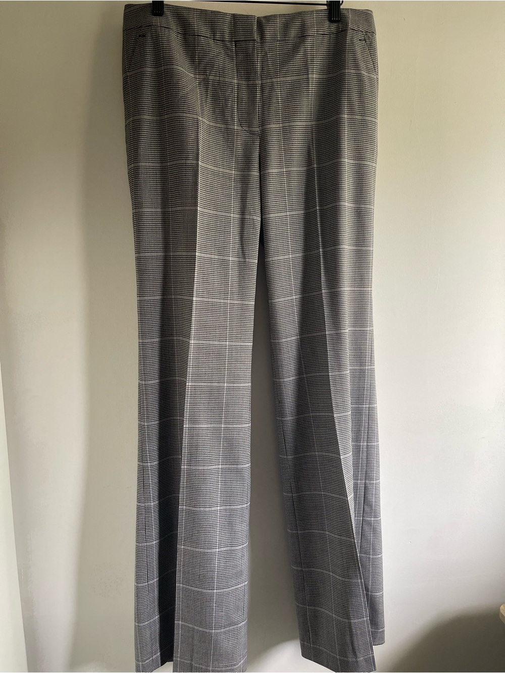 NWT Michael Kors Size 8 Millbrook Houndstooth Wide Leg Dress Pants Classic Chic